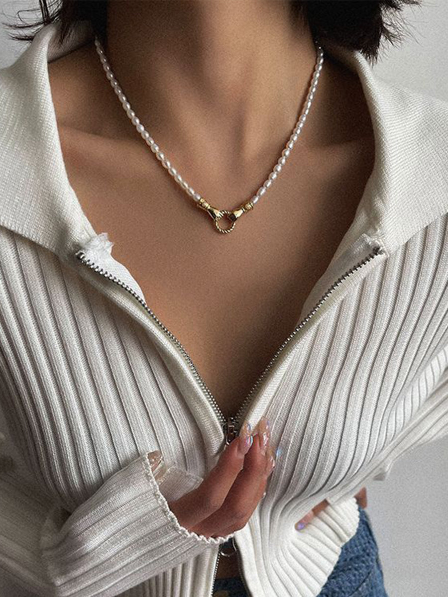Palm Freshwater Pearl Necklace