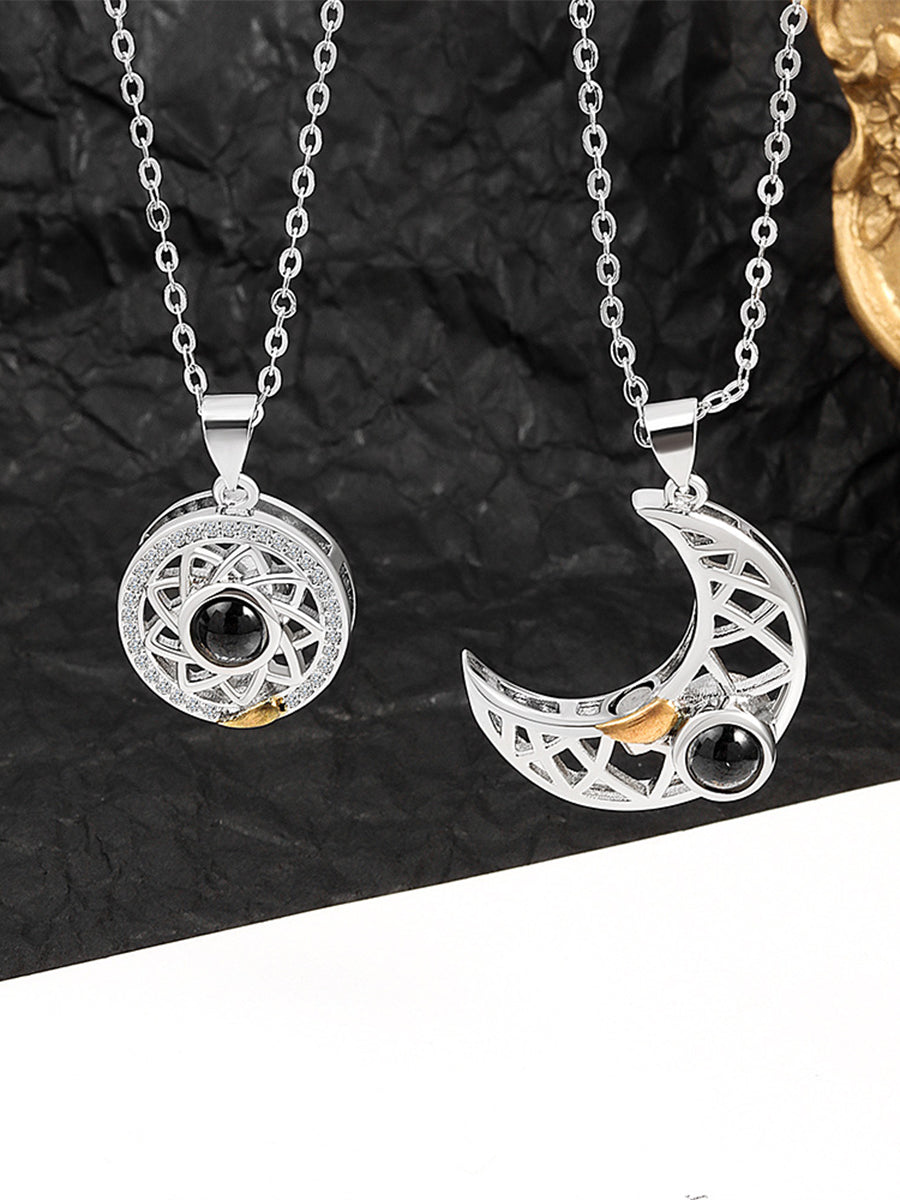Magnet Sun&Moon Couple Necklace-Pack of 2
