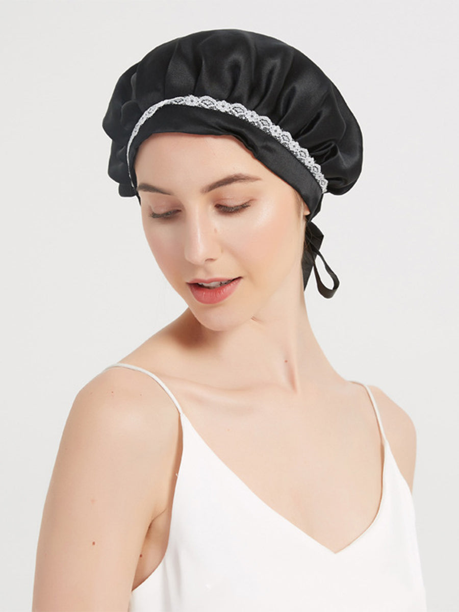 Lace Silk Sleeping Hat