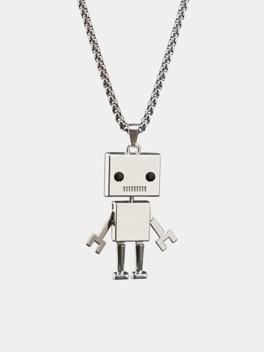 Hip-Hop Movable-Limb Robot Necklace