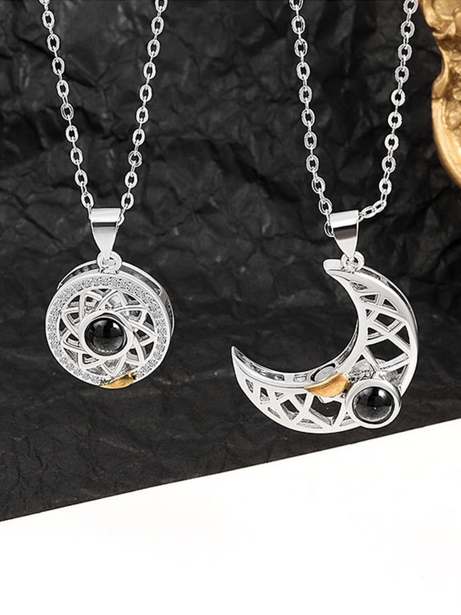 Magnet Sun&Moon Couple Necklace-Pack of 2