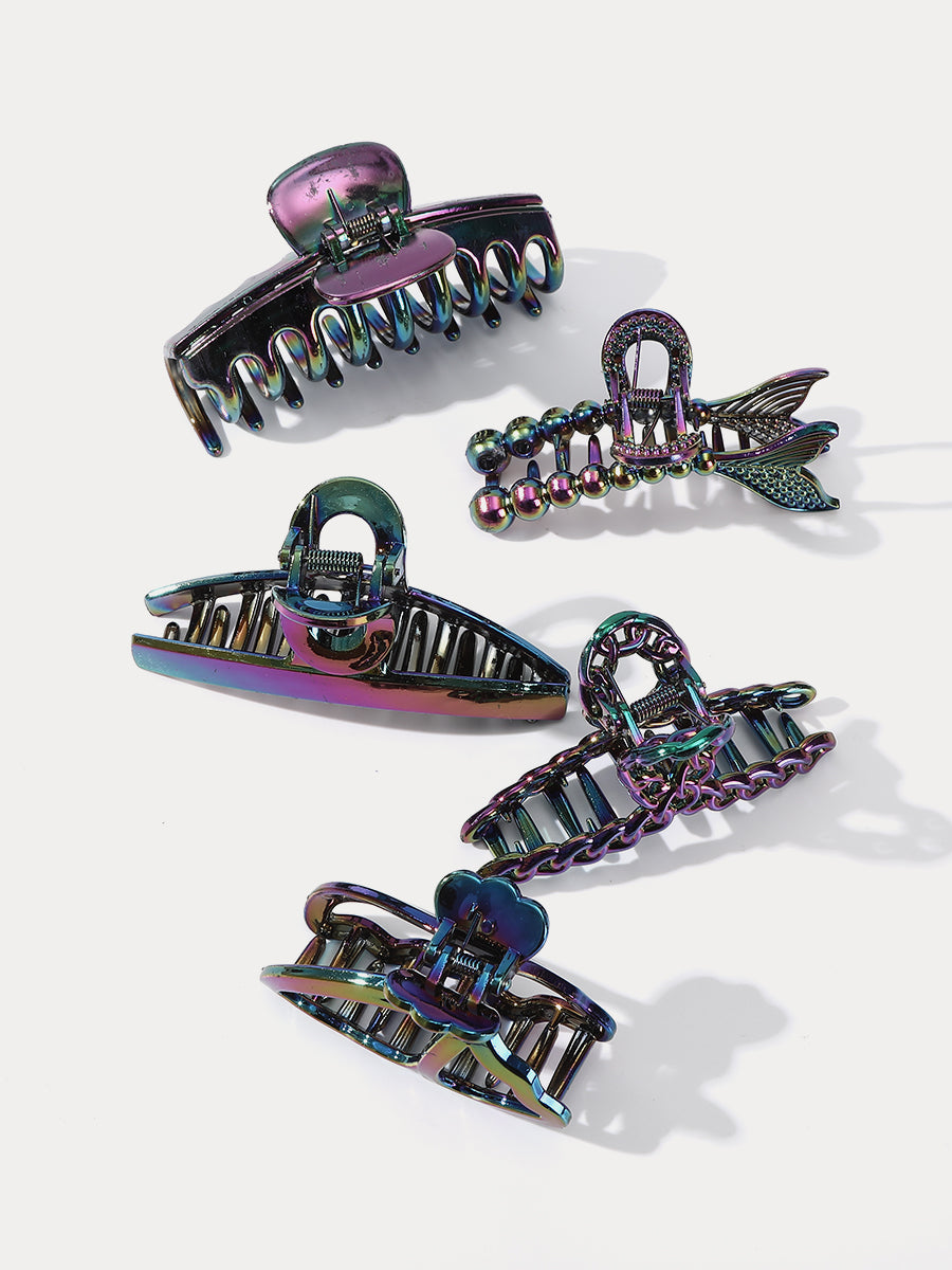 Colorful Claw Clips Set-Pack of 5
