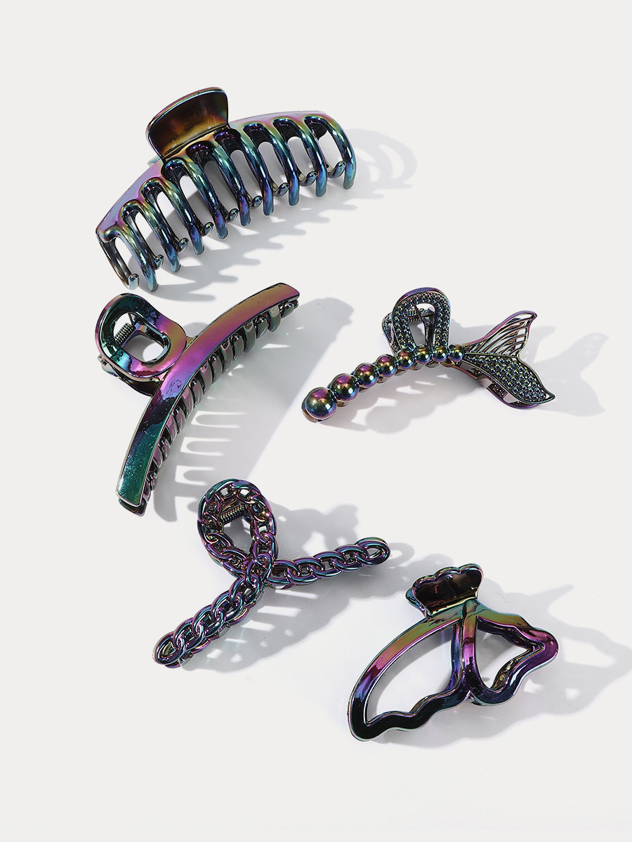Colorful Claw Clips Set-Pack of 5