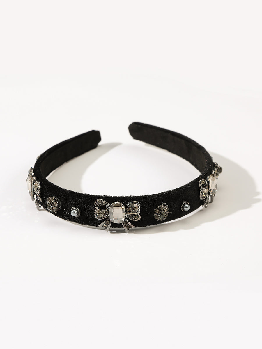 Baroque Black Bowknot Headband